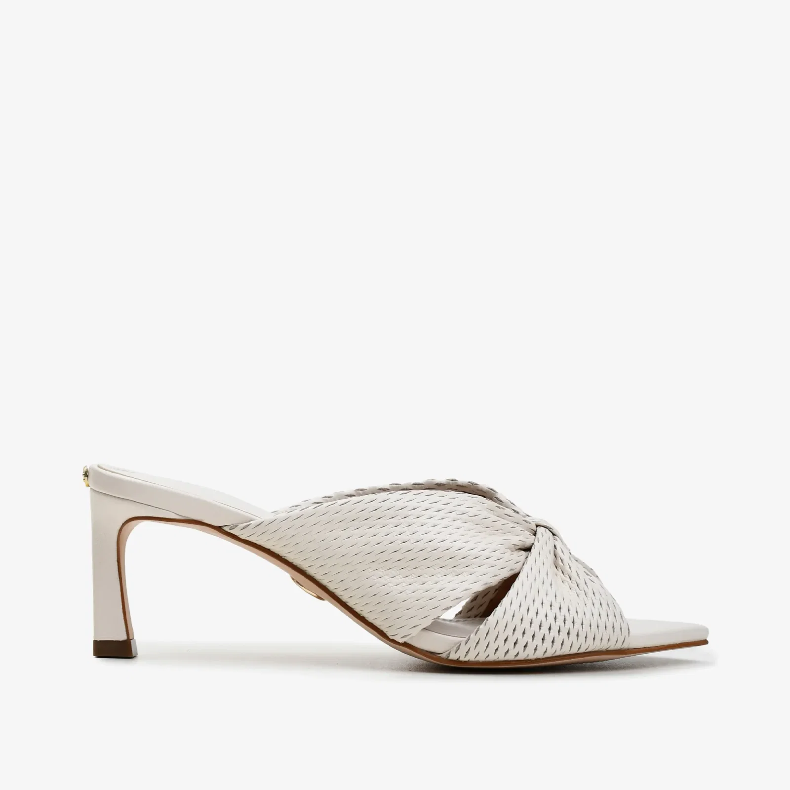 Tamanco Off White Algodão Couro Nobuck — imagem 1