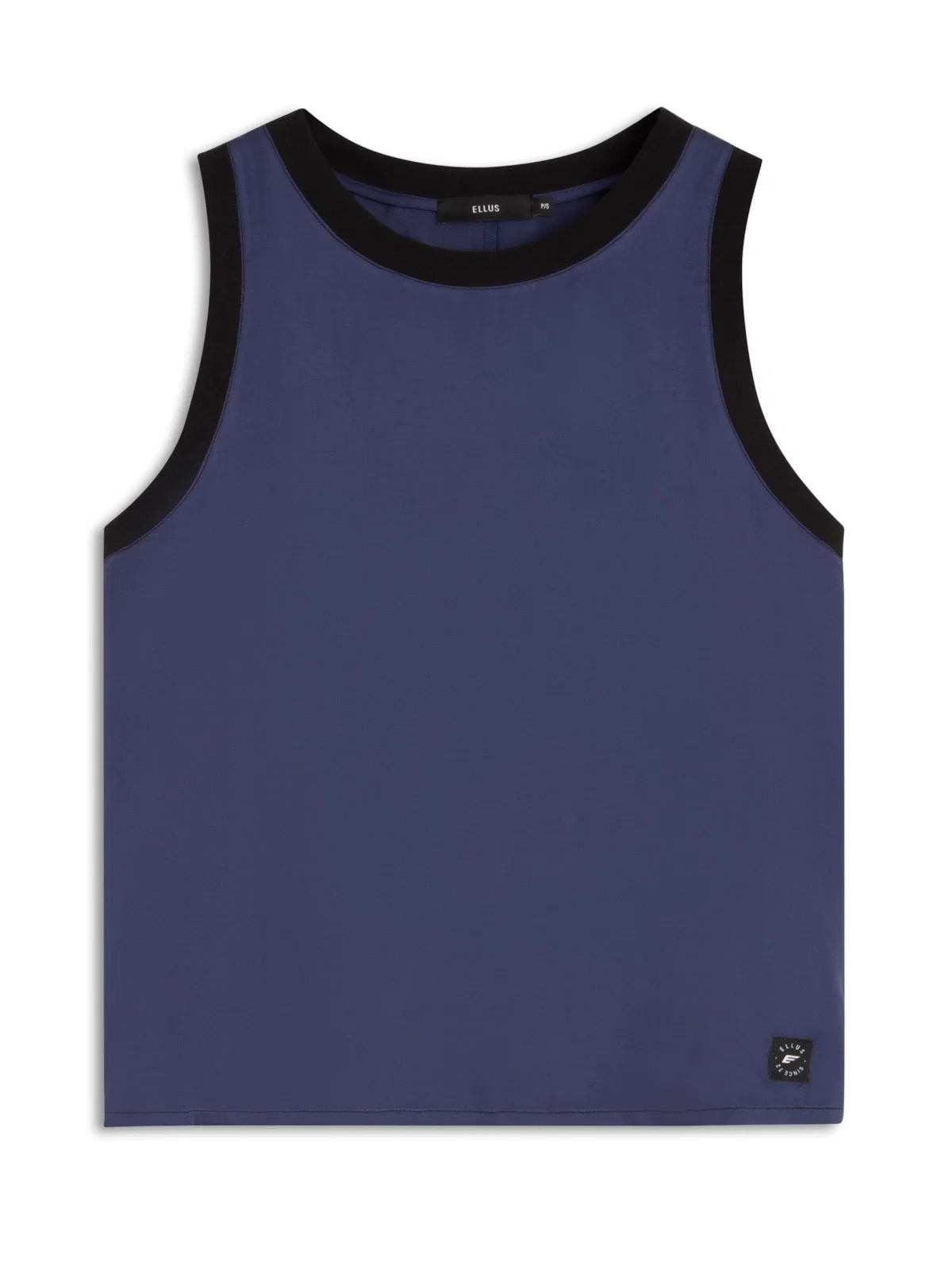 New Fluid Rib Contrast Sleeveless Marinho — imagem 1