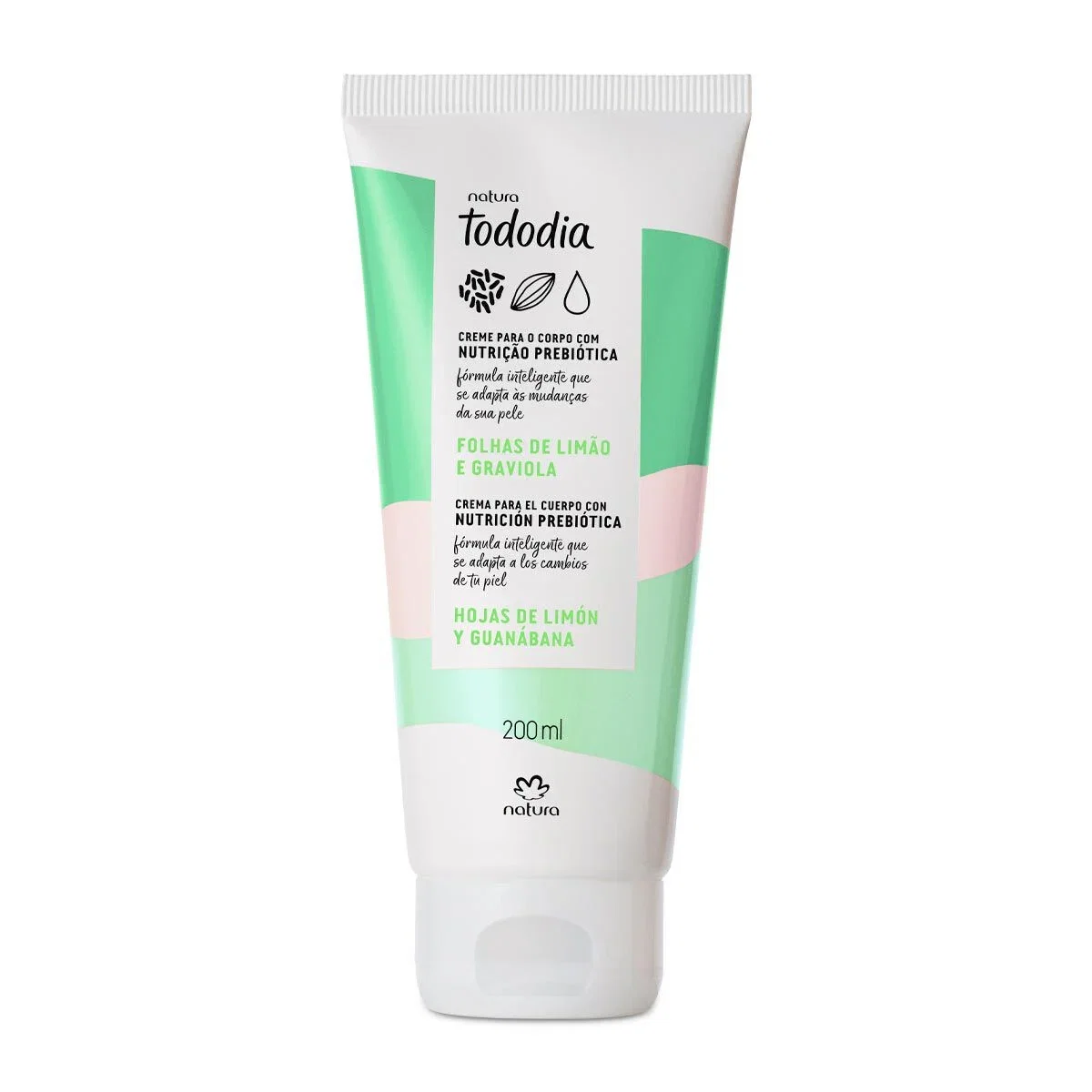 Creme Nutritivo para o Corpo Tododia Folhas de Limão e Graviola 200 ml