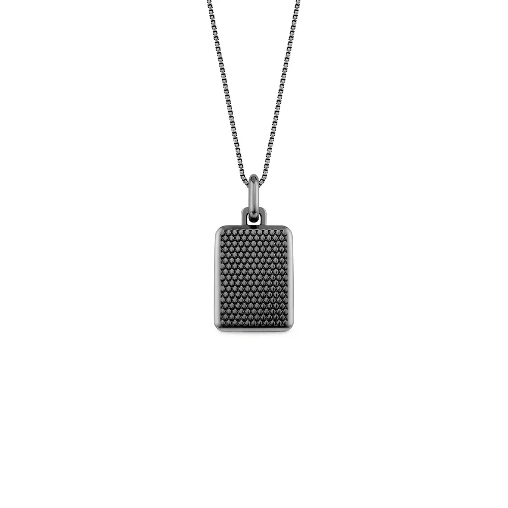 Pingente Snake Man em Prata 925 com Ródio Negro, 21.5mm — imagem 1