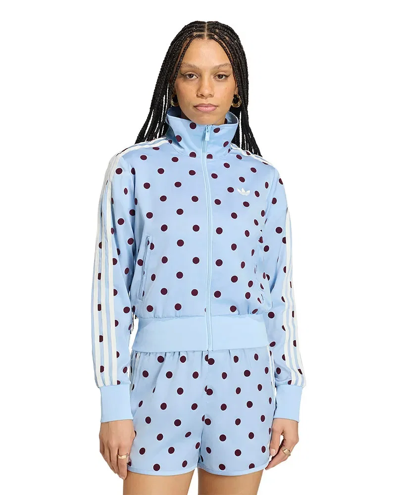 Jaqueta Adidas de Cetim Polka Dots TT Feminina — imagem 1