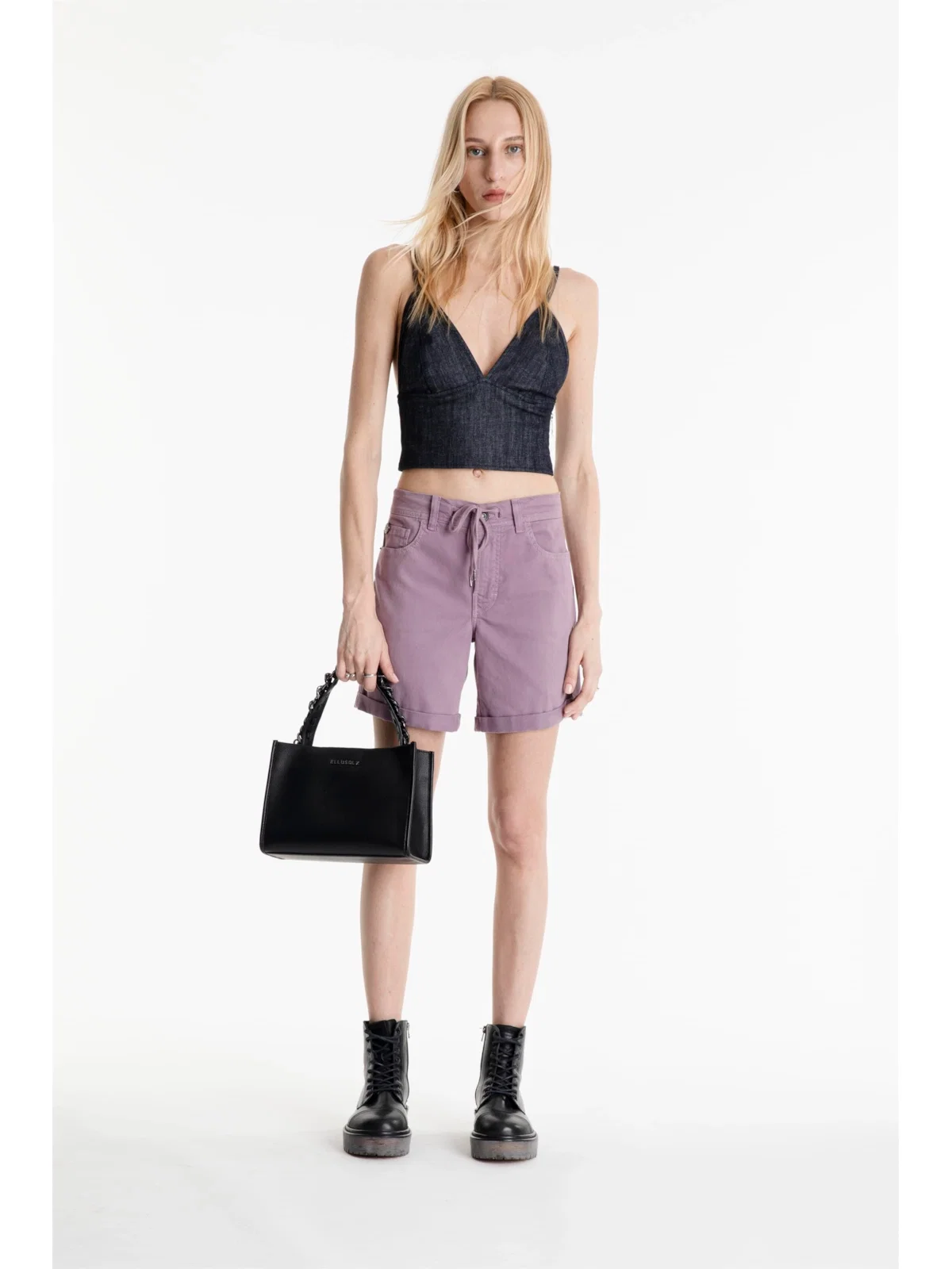 Bermuda Jogging Color Classic Preppy Ametista