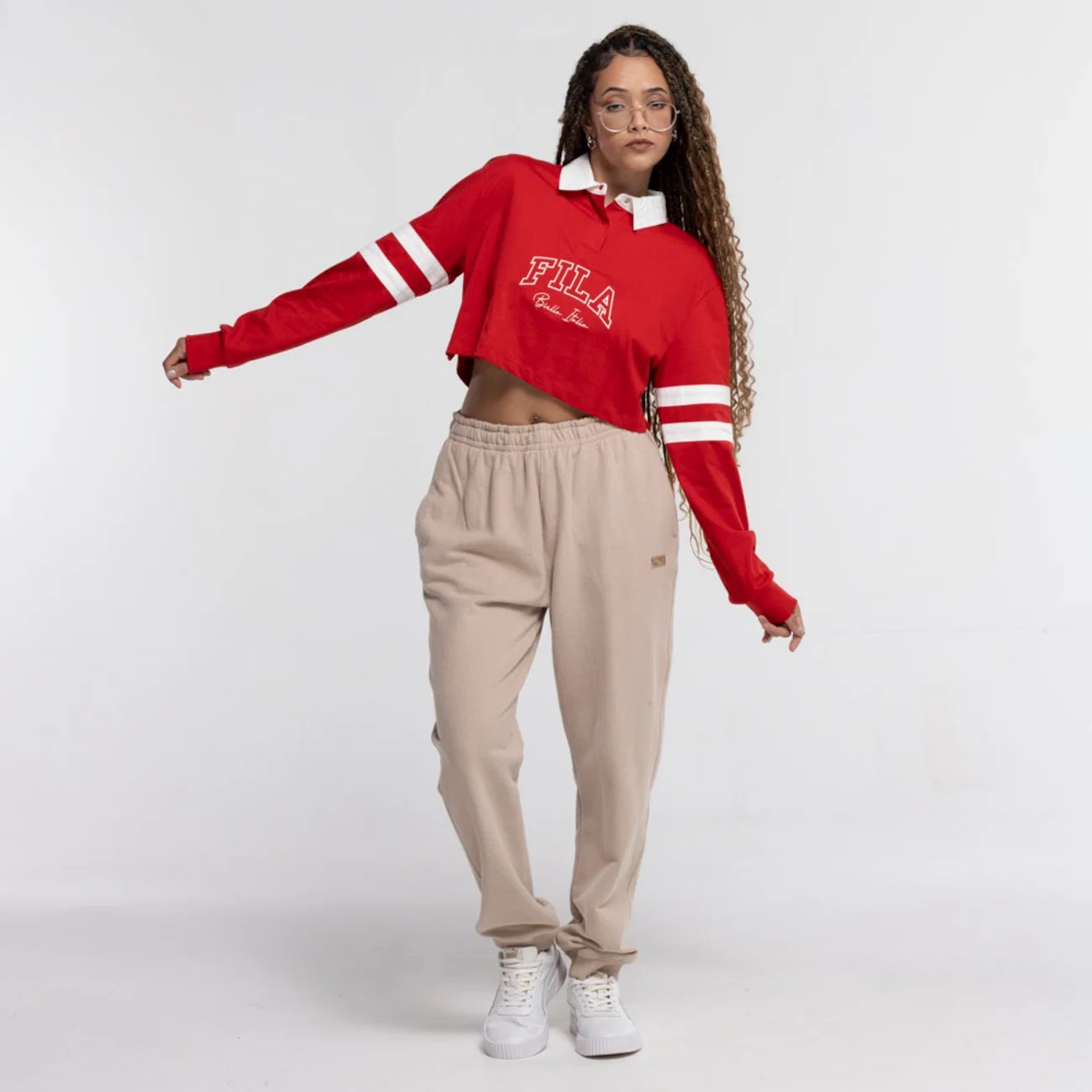 Blusa Cropped Fila Rugby