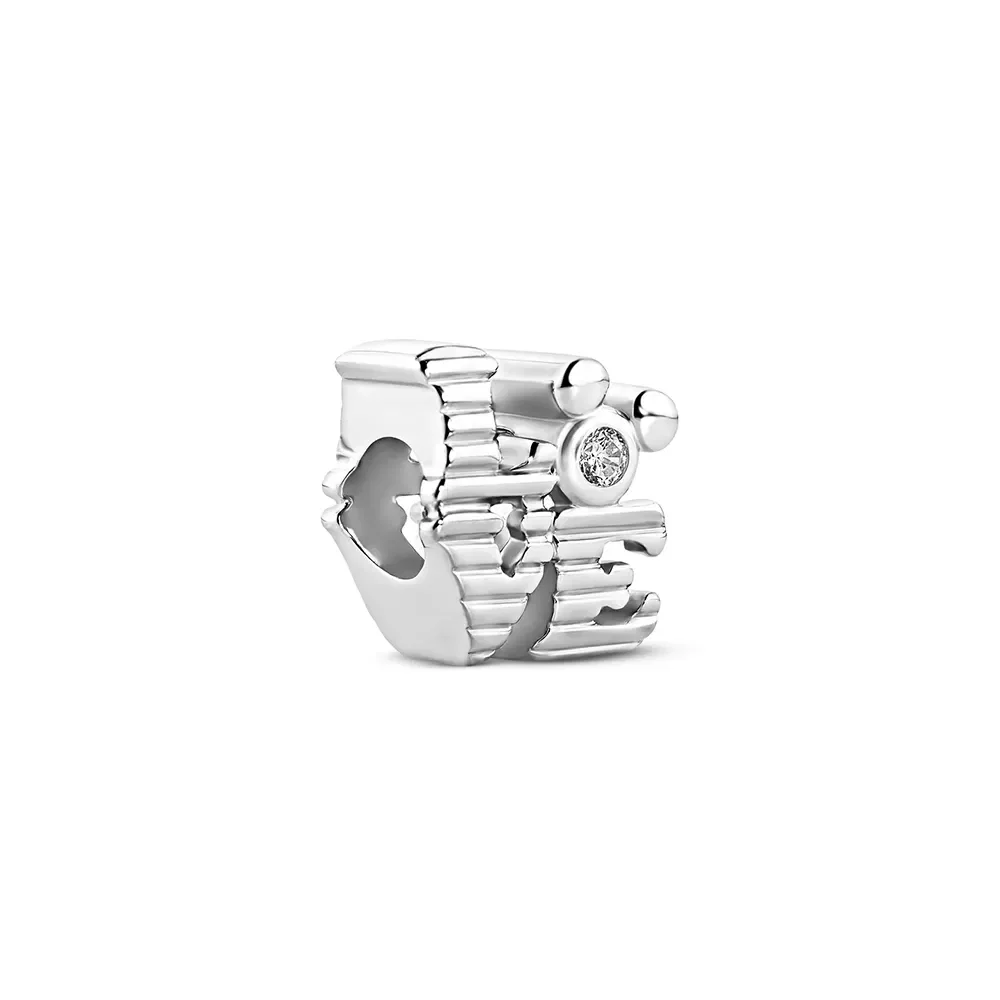 Separador Life Disney Love Mickey em Prata 925 com Pedras Incolores