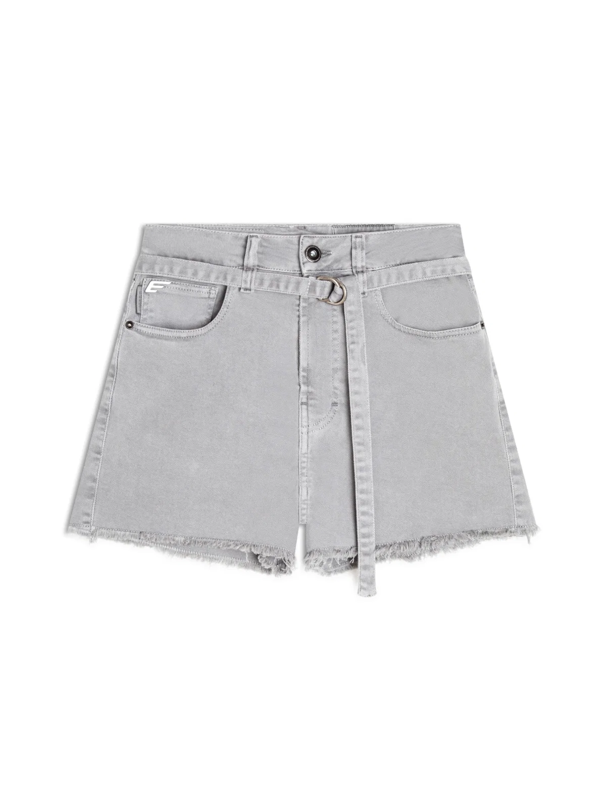 Bermuda Vintage Denim Color Evase Cinto Hemp — imagem 1