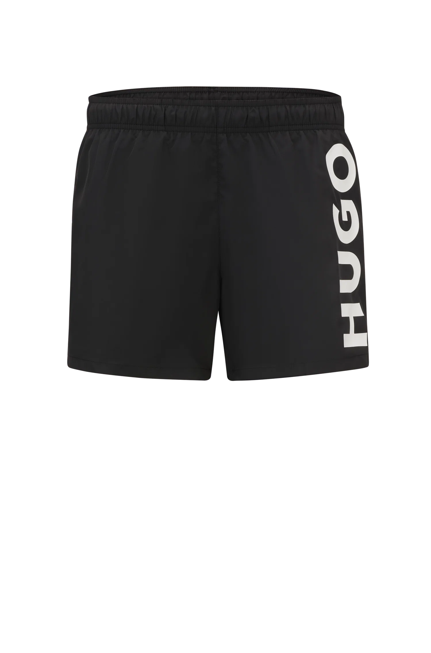 Shorts de banho com estampa de logo em tecido de secagem rápida