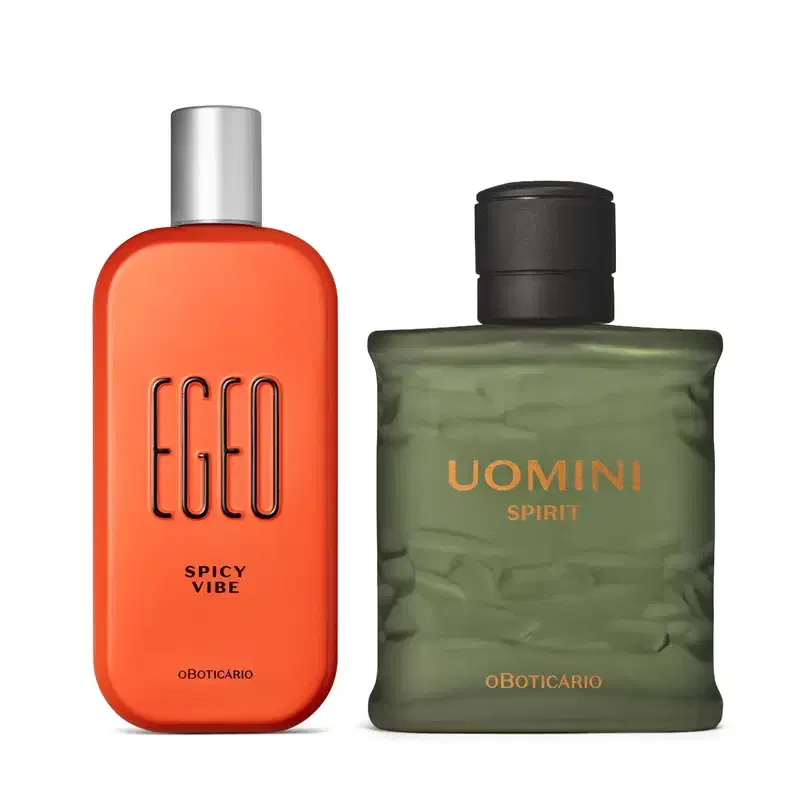 Combo Fragrâncias o Boticário: Uomini Spirit 100ml + Egeo Spicy Vibe 90ml