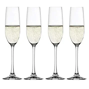 Conjunto de 4 Taças para Champagne em Vidro Cristalino Salute Spiegelau