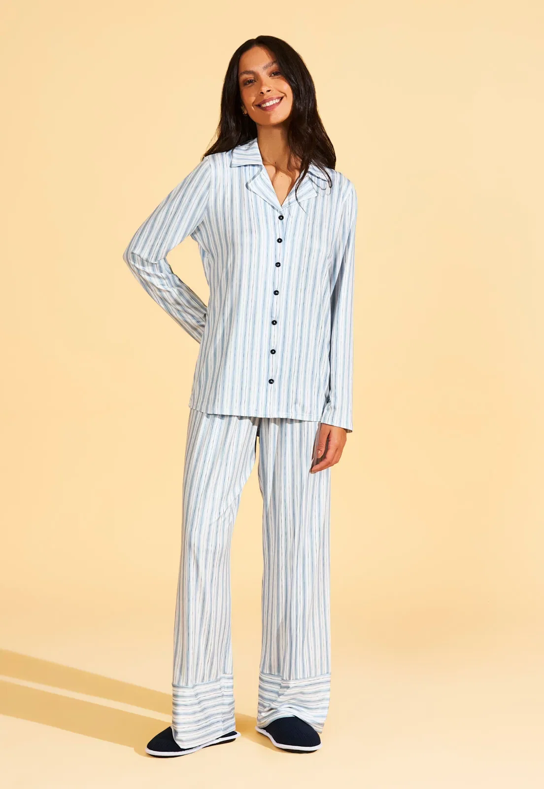 Pijama Americano Longo de New Skin Recco