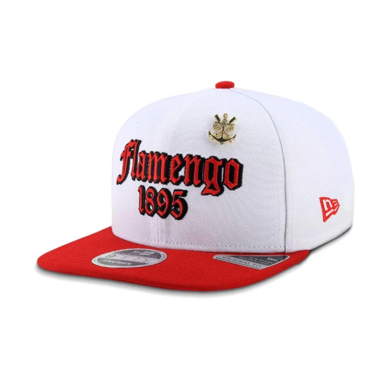Boné Unissex do Flamengo New Era 9FIFTY Original Fit Aba Reta