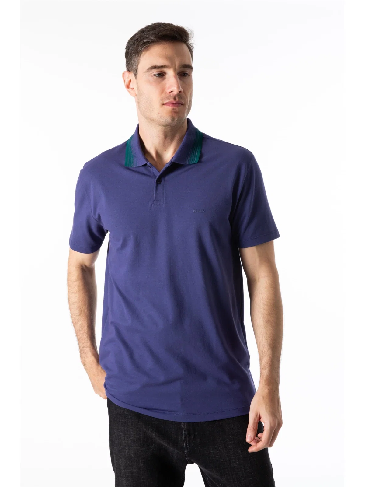 Polo Piquet Degrade Mescla Purple Blue — imagem 1