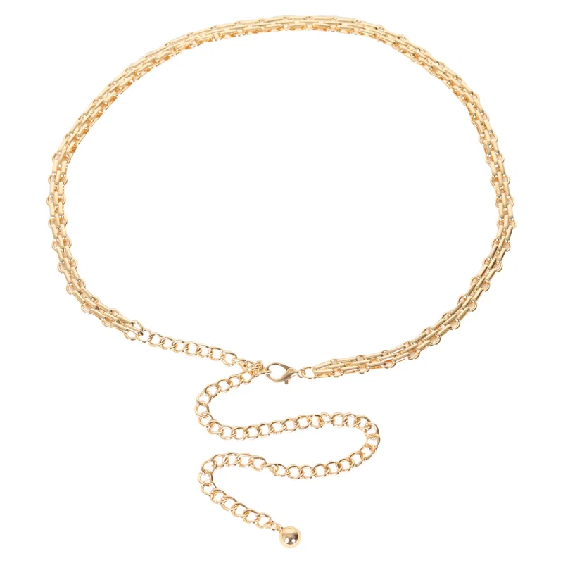Cinto Feminino Metal Corrente 1cm
