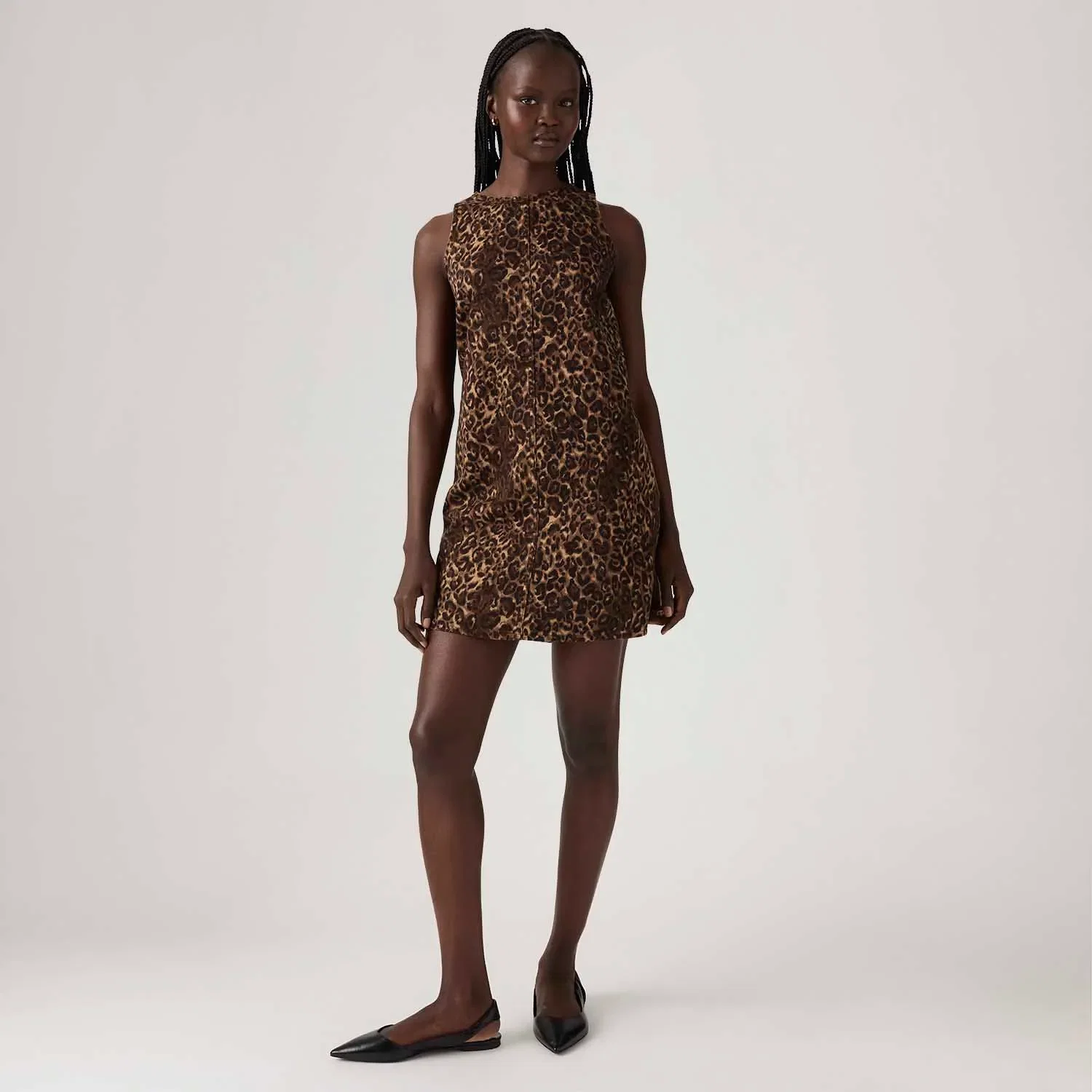 Vestido Levi's® 90'S Shift Marrom Oncinha Marrom — imagem 1