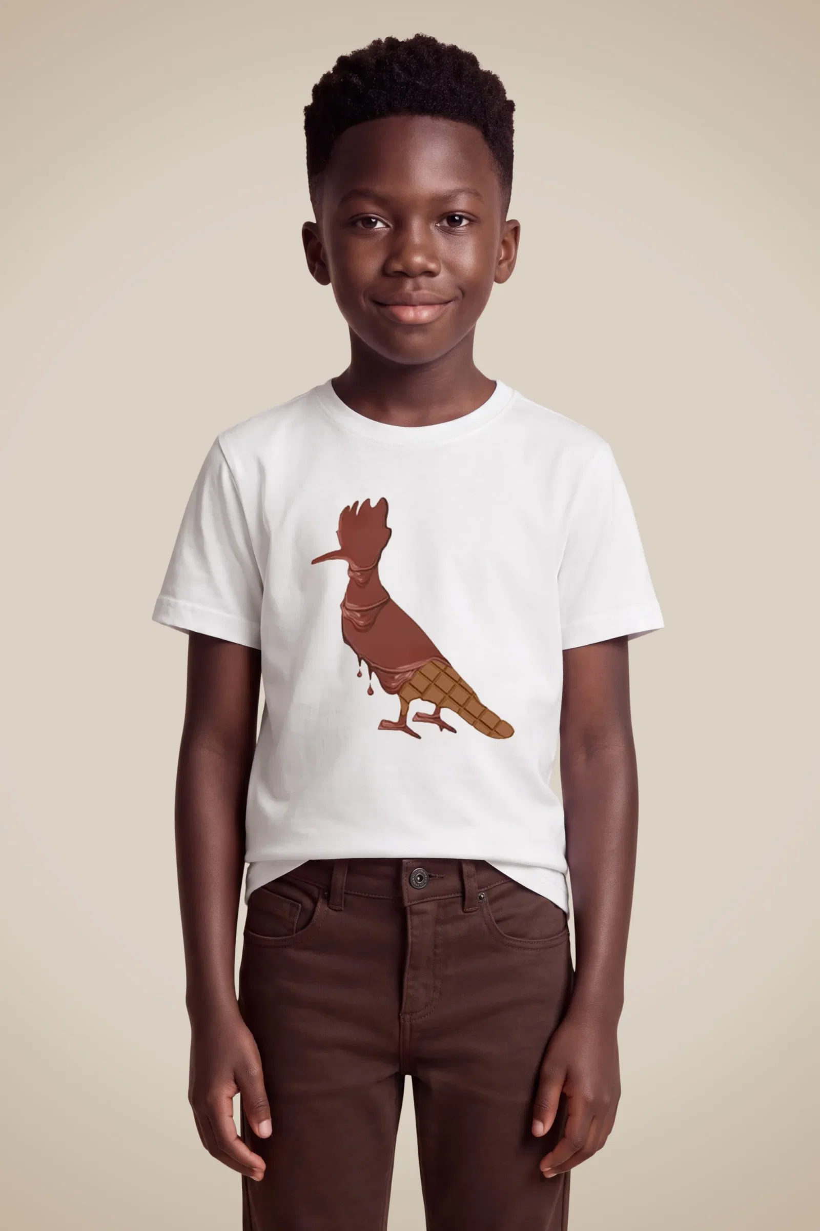 Camiseta Mini Pica-pau Chocolate