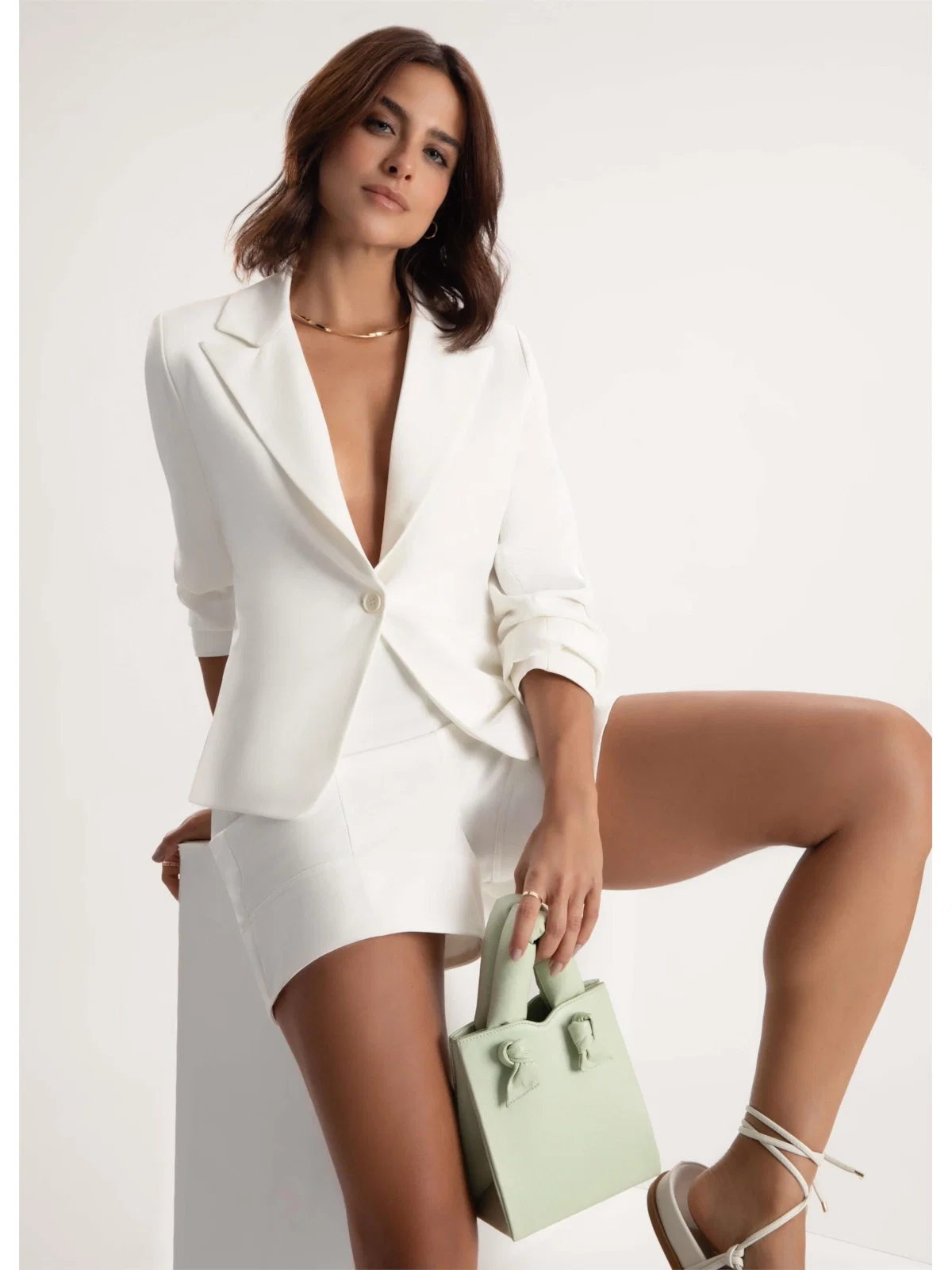 Short Crepe Way Off White