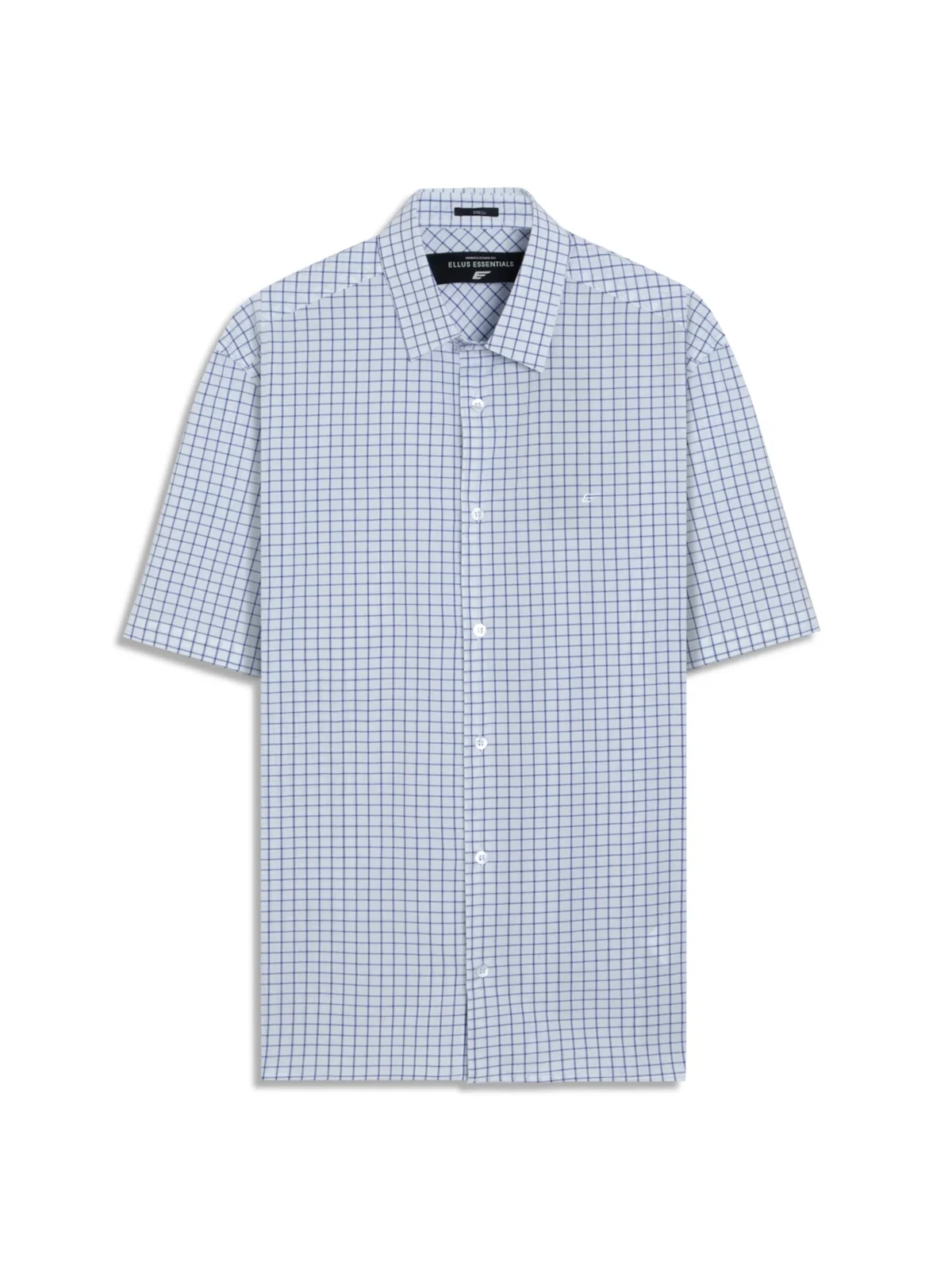 Camisa Crumpled Stretch Azul Bic