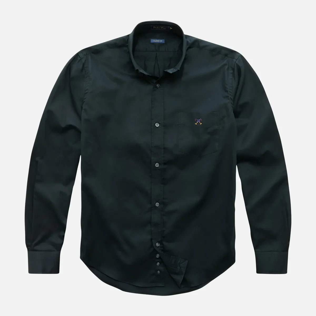 Camisa Classic Button-Down Manga Longa Com Bolso Taquinho — imagem 1