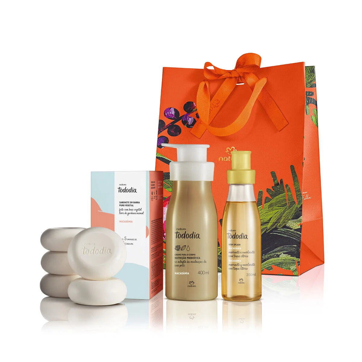 Presente Natura Tododia Macadâmia com 4 produtos
