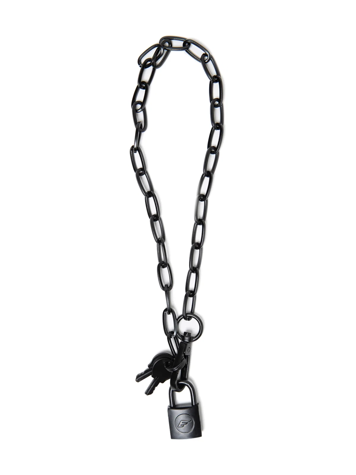 Colar Chocker Cadeado Ellus Preto