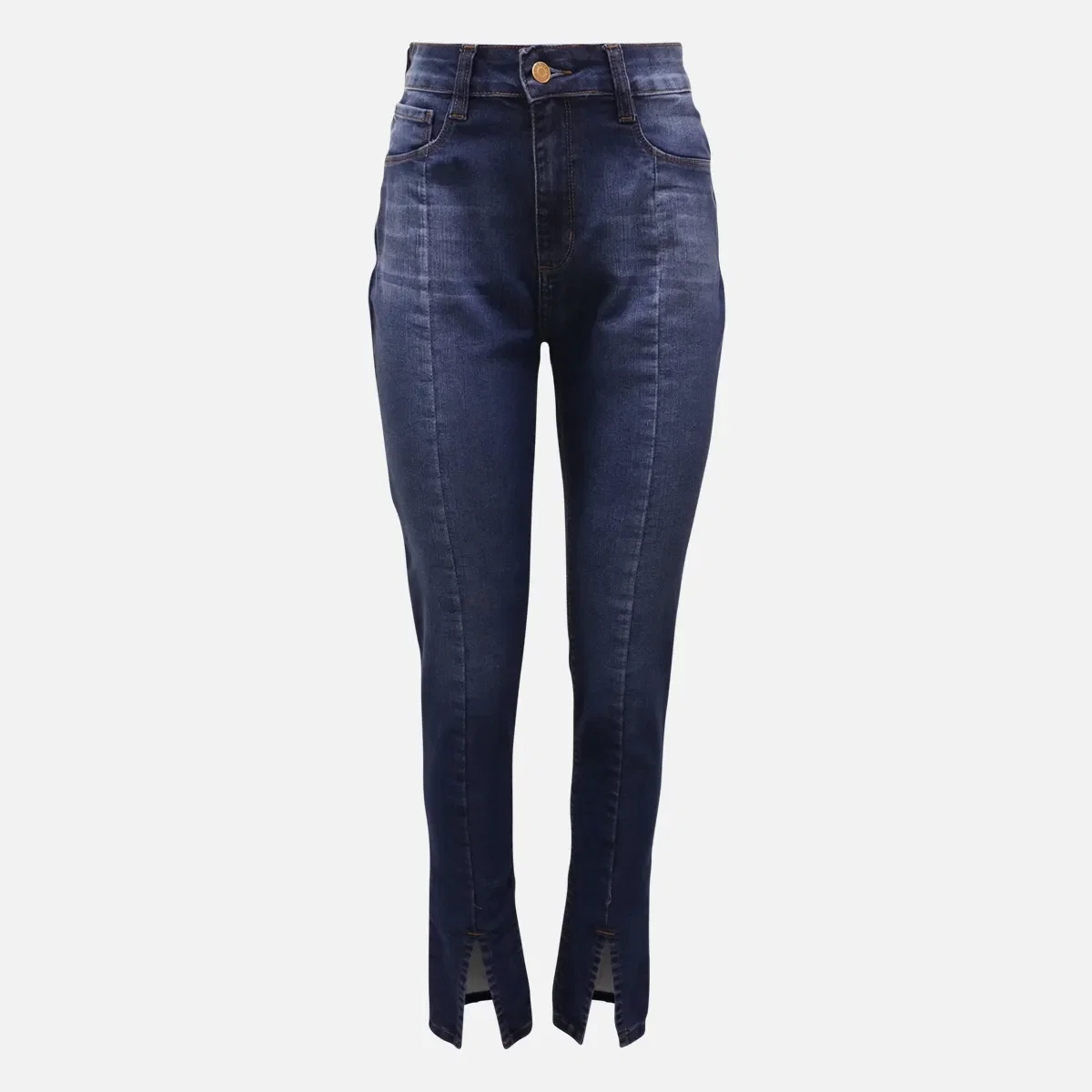 Jeans Feminina Abertura Barra — imagem 1