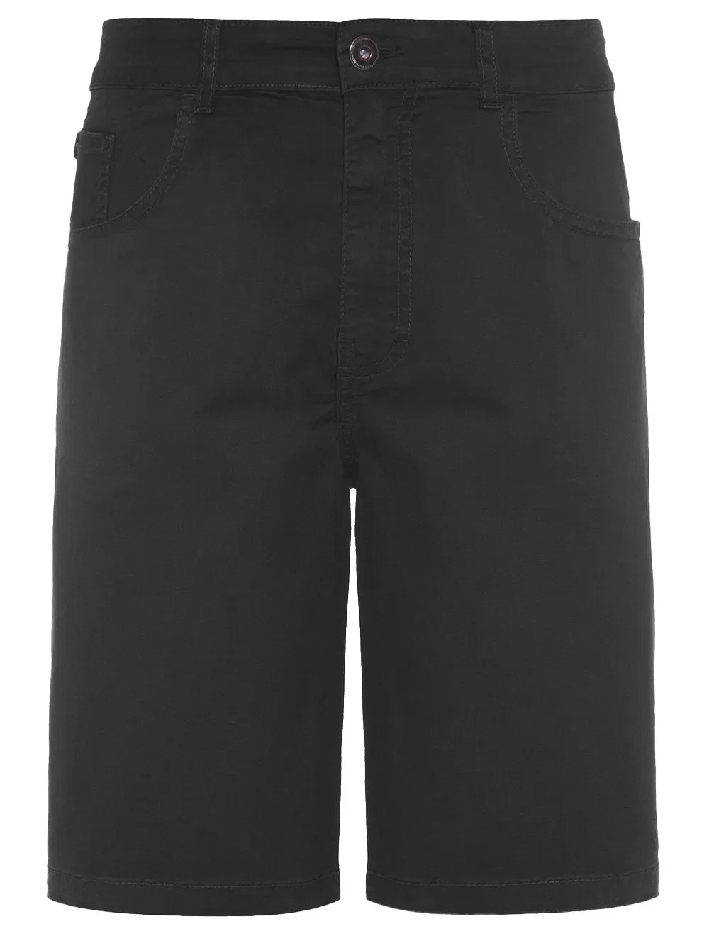 Bermuda Ellus Sarja Masculina Color Canvas Rock 5 Pockets Preta