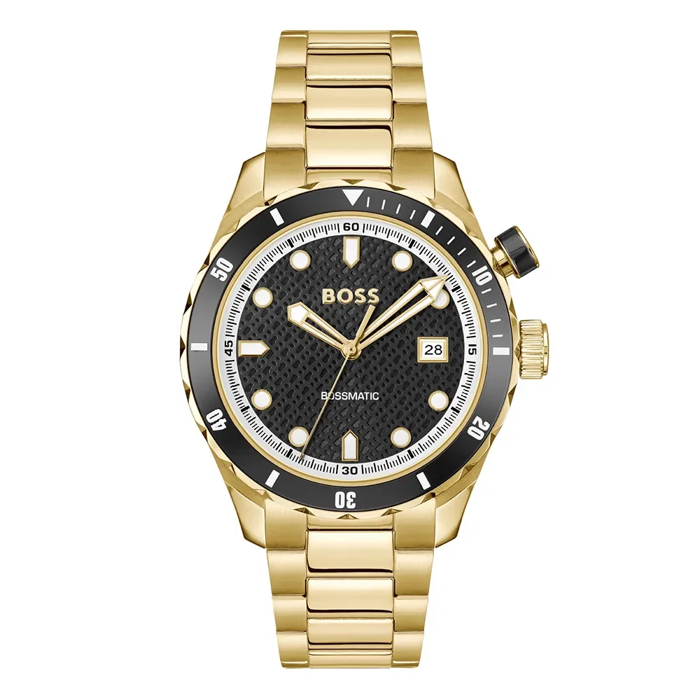 Relógio Boss Bossmatic Automático Masculino Dourado e Preto - 1514180 — imagem 1