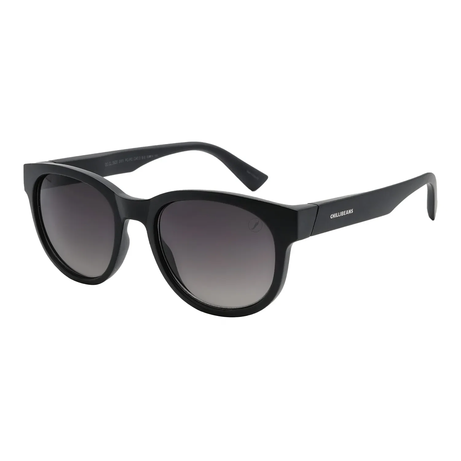 Óculos de Sol Masculino Chilli Beans Redondo Degradê Preto — imagem 1