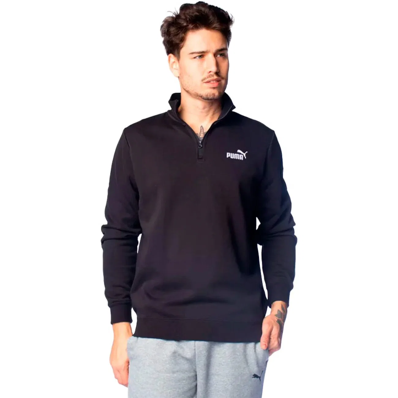 Blusão Puma Ess No. 1 Logo Half-Zip Masculino