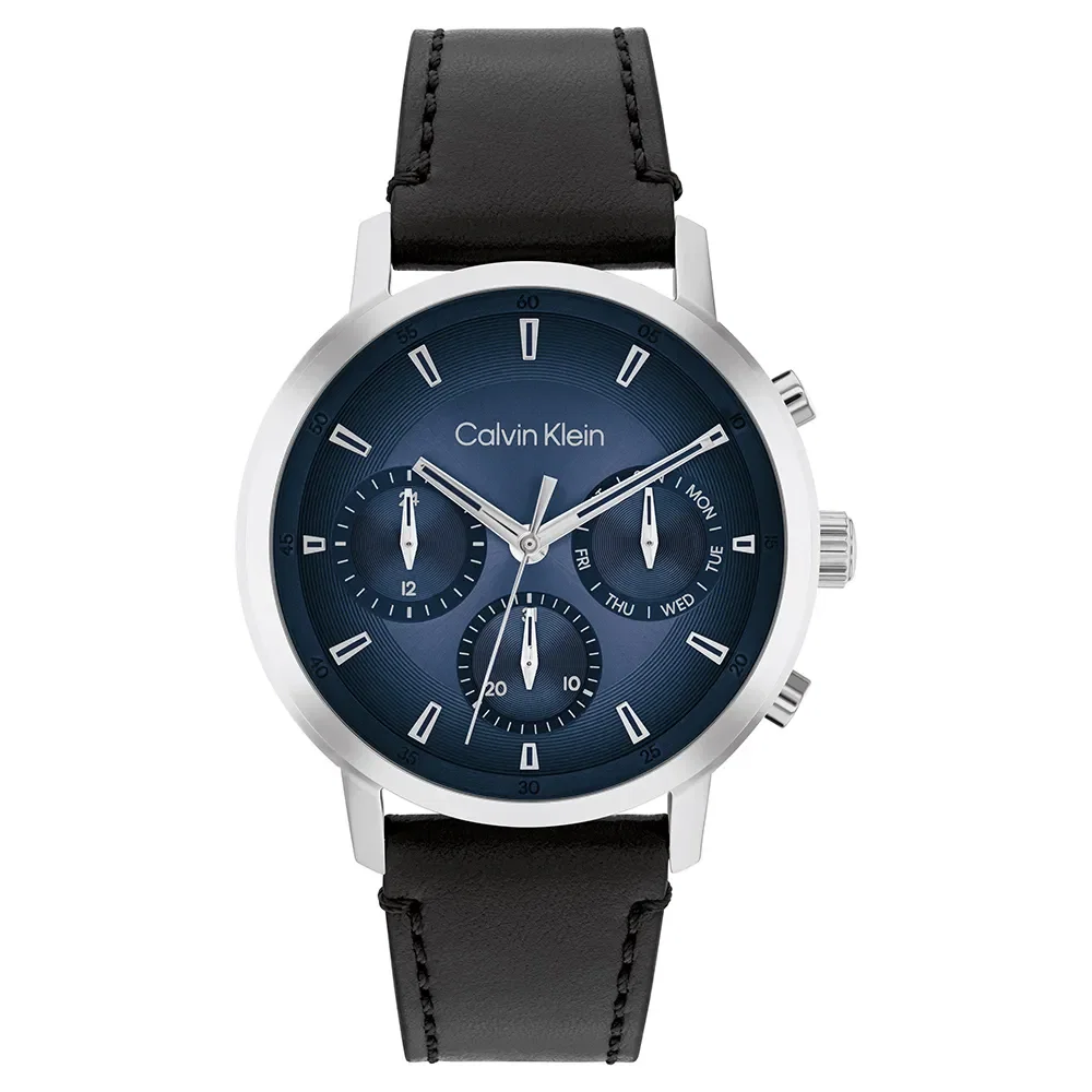 Relógio Calvin Klein Masculino Couro Preto 25200497 — imagem 1