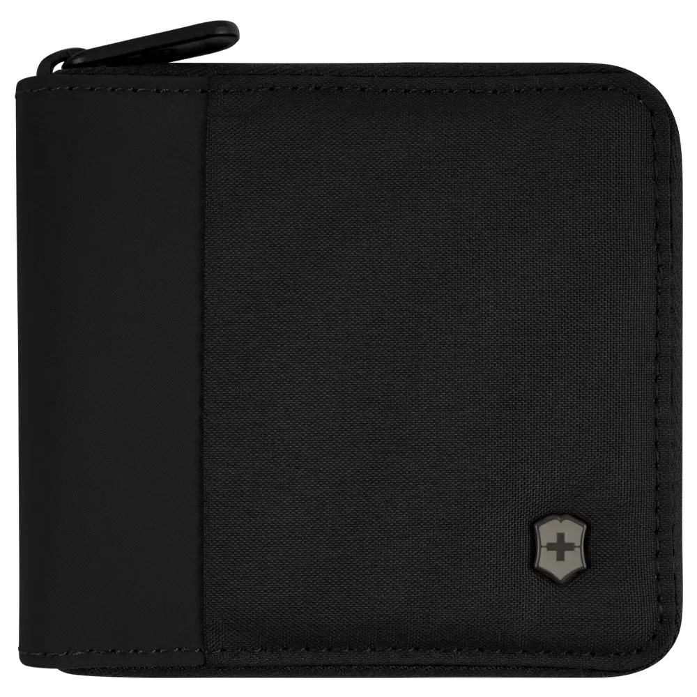 Carteira Victorinox Zip-Around Wallet em Poliéster Preto 653367 — imagem 1