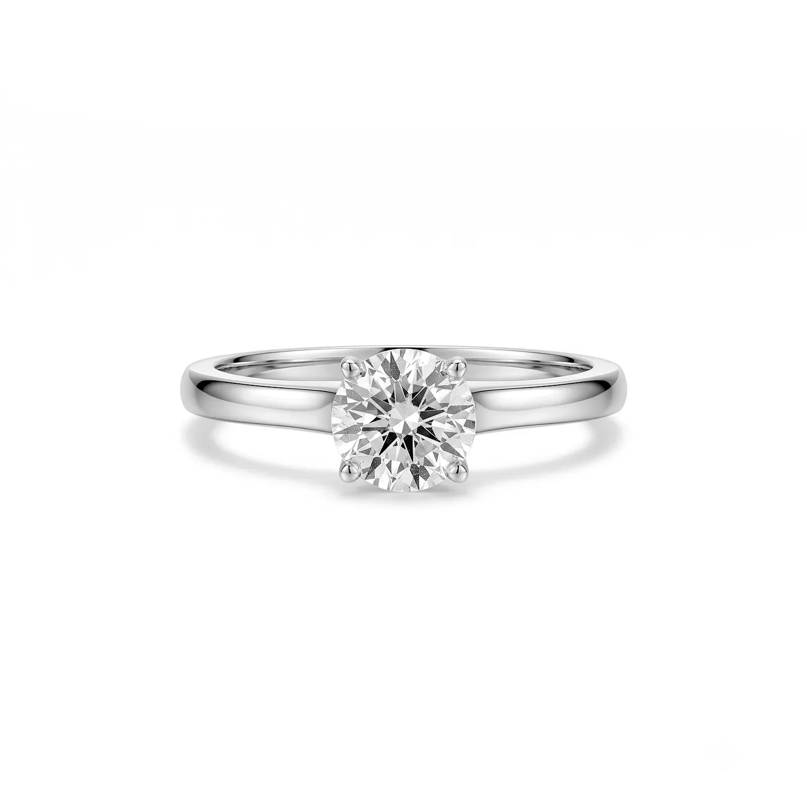 Anel Solitário Classic em Ouro Branco 18k com 0,75ct de Diamante — imagem 1