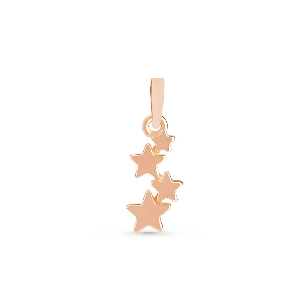 Pingente Life Star IV em Liga Rosé com Banho de Ouro Rosé