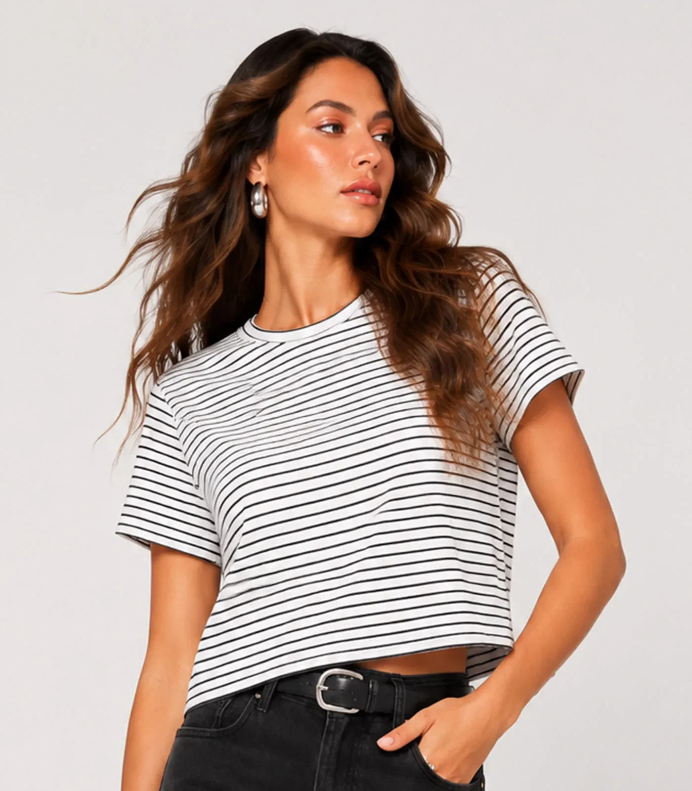 Blusa Feminina Estampada Infinita Cor Bege