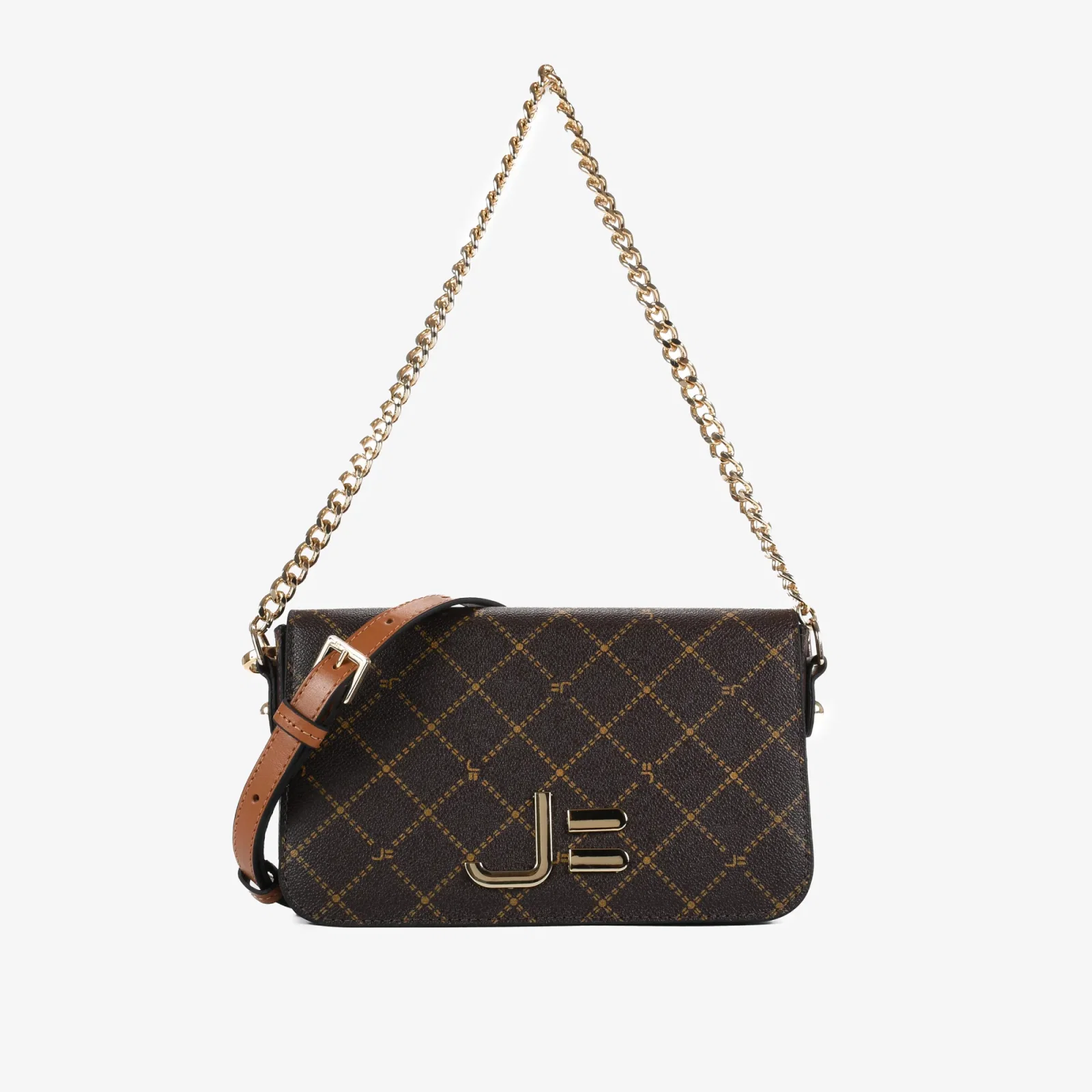Bolsa Transversal Monograma Jb Marrom — imagem 1
