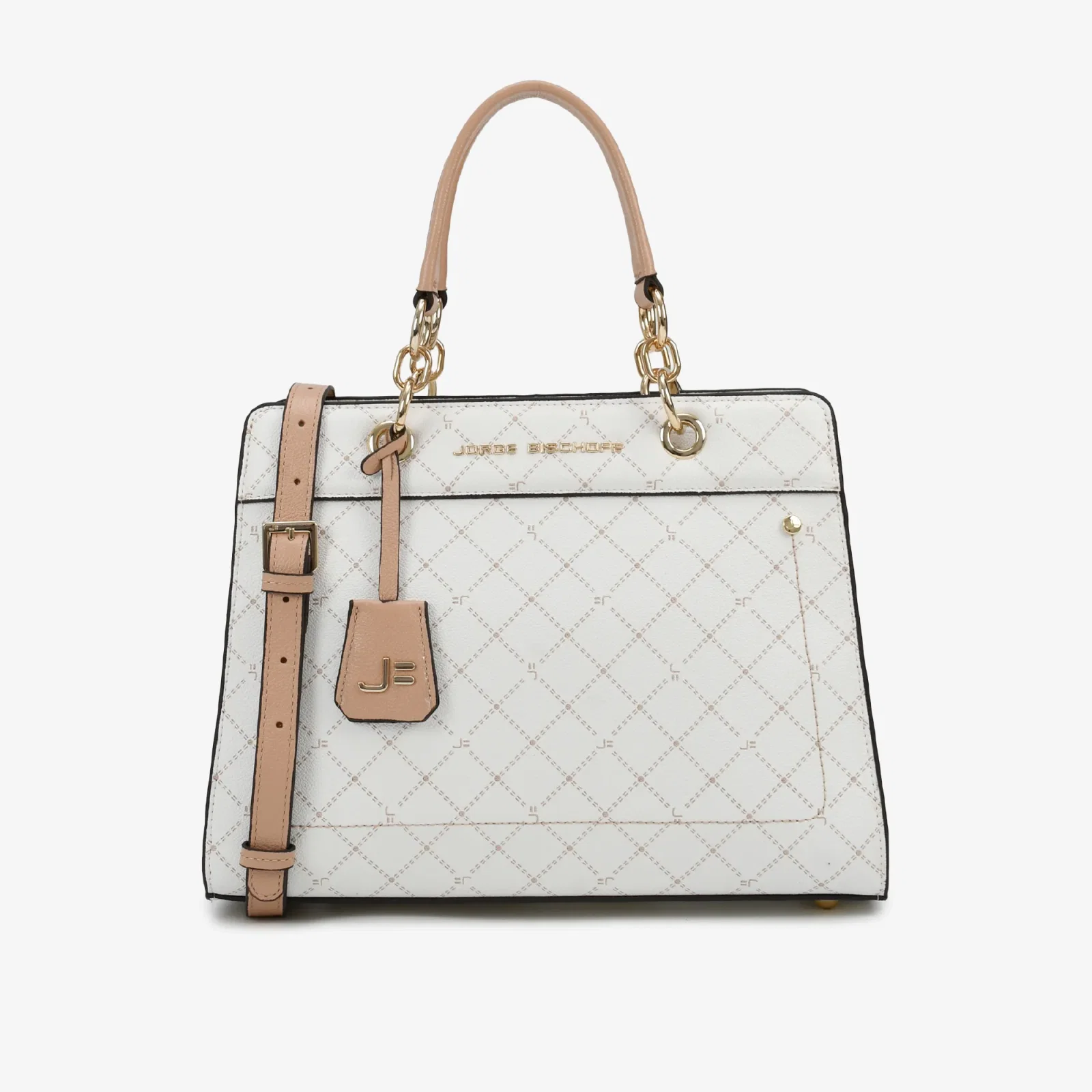 Bolsa Tote Nude Off White Monograma Jb — imagem 1