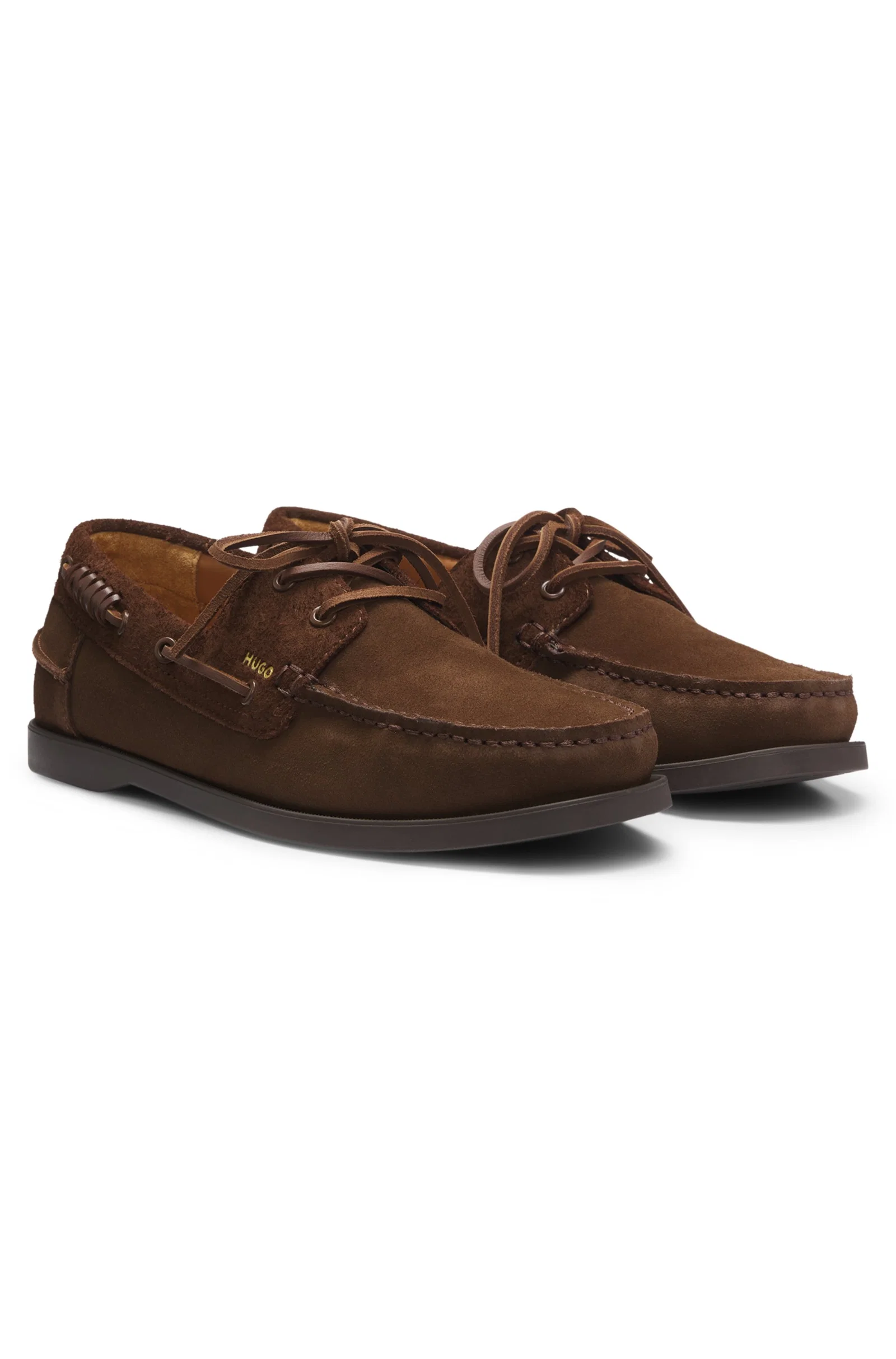 Sapatos Em Mistura De Camurça