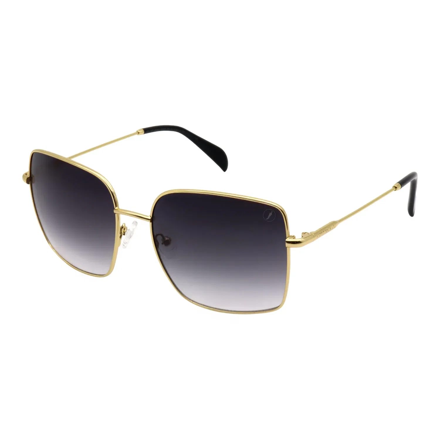 Óculos de Sol Feminino Chilli Beans Quadrado Degradê Dourado — imagem 1