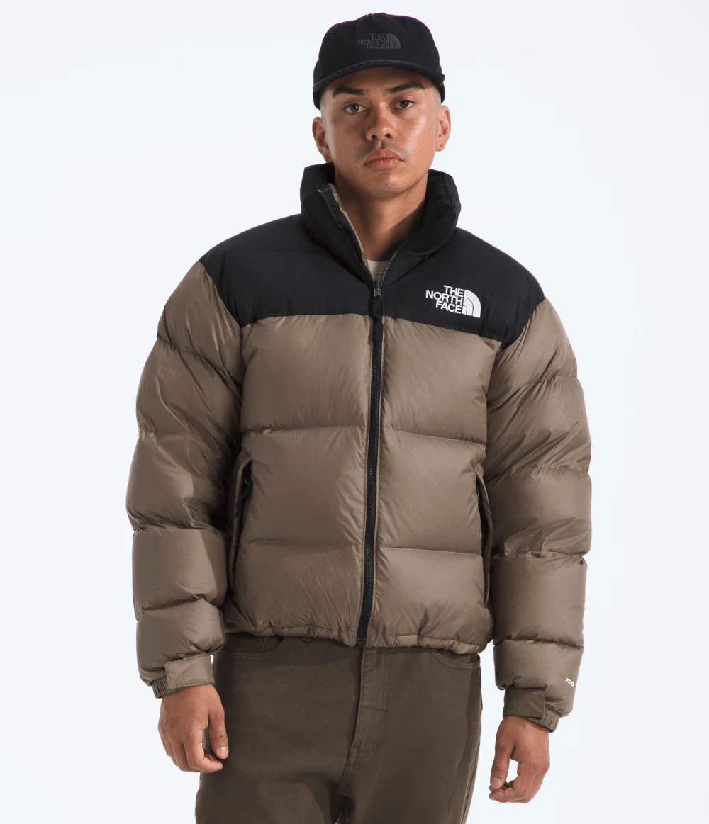 Jaqueta Masculina 1996 Retro Nuptse Mocha Brown / TNF Black