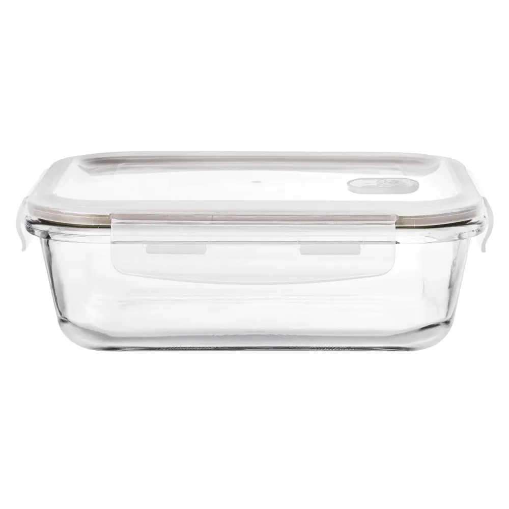 Pote Hermético Retangular em Vidro 1,52L 75x227x172cm