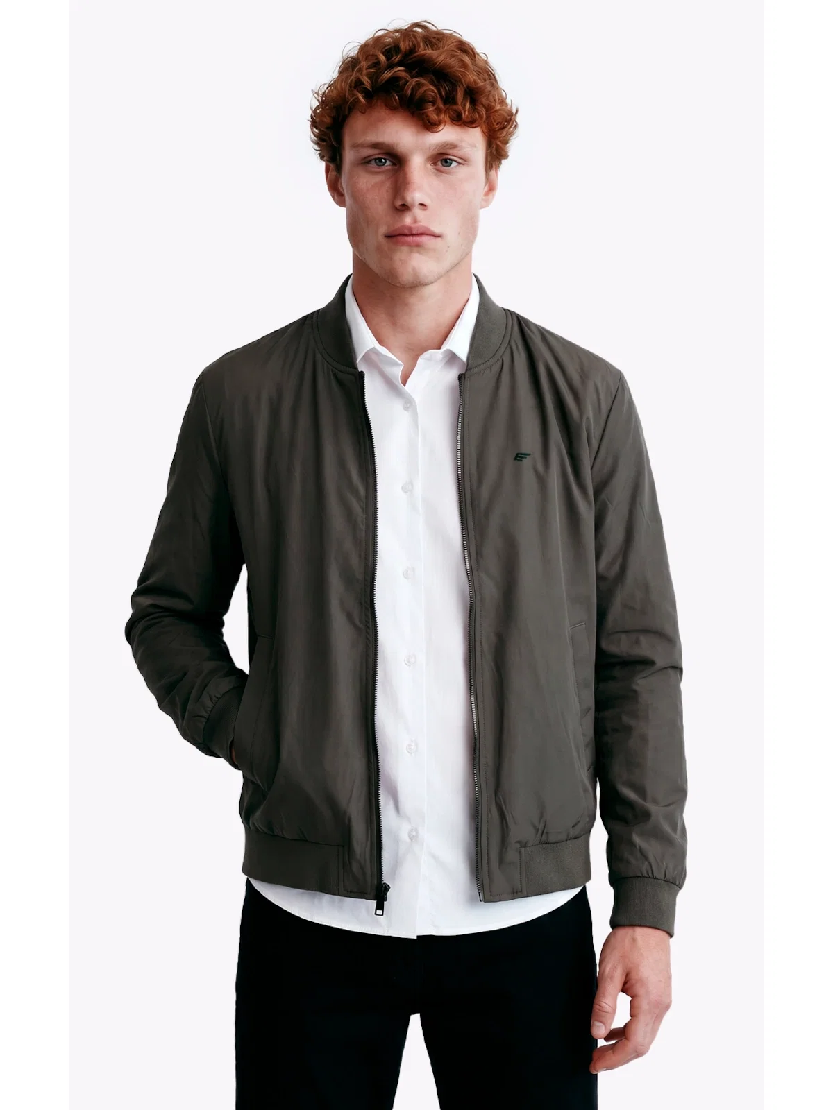 Jaqueta Nylon Padding College Bomber Tabaco — imagem 1