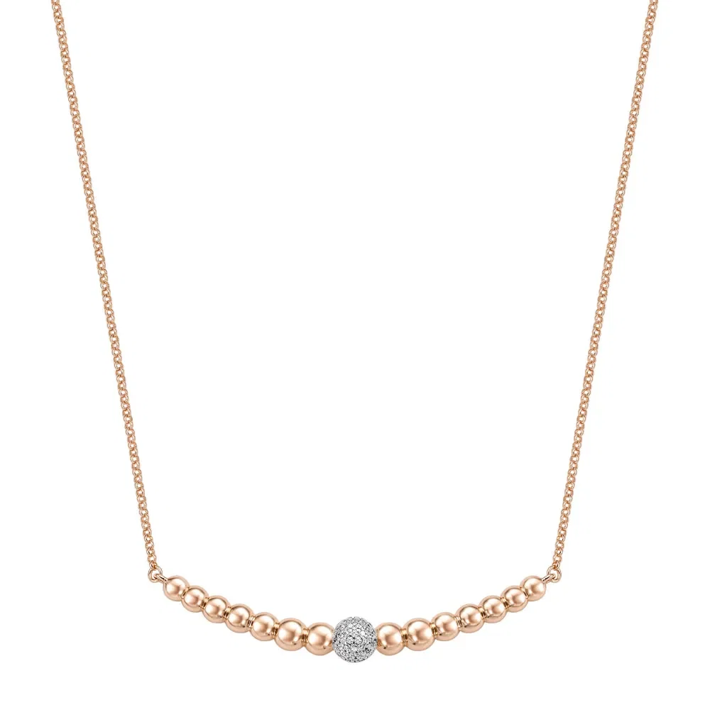 Colar Life Serenne Liga Rosé com Banho de Ouro Rosé 18k e Pedras Incolores, 45cm — imagem 1