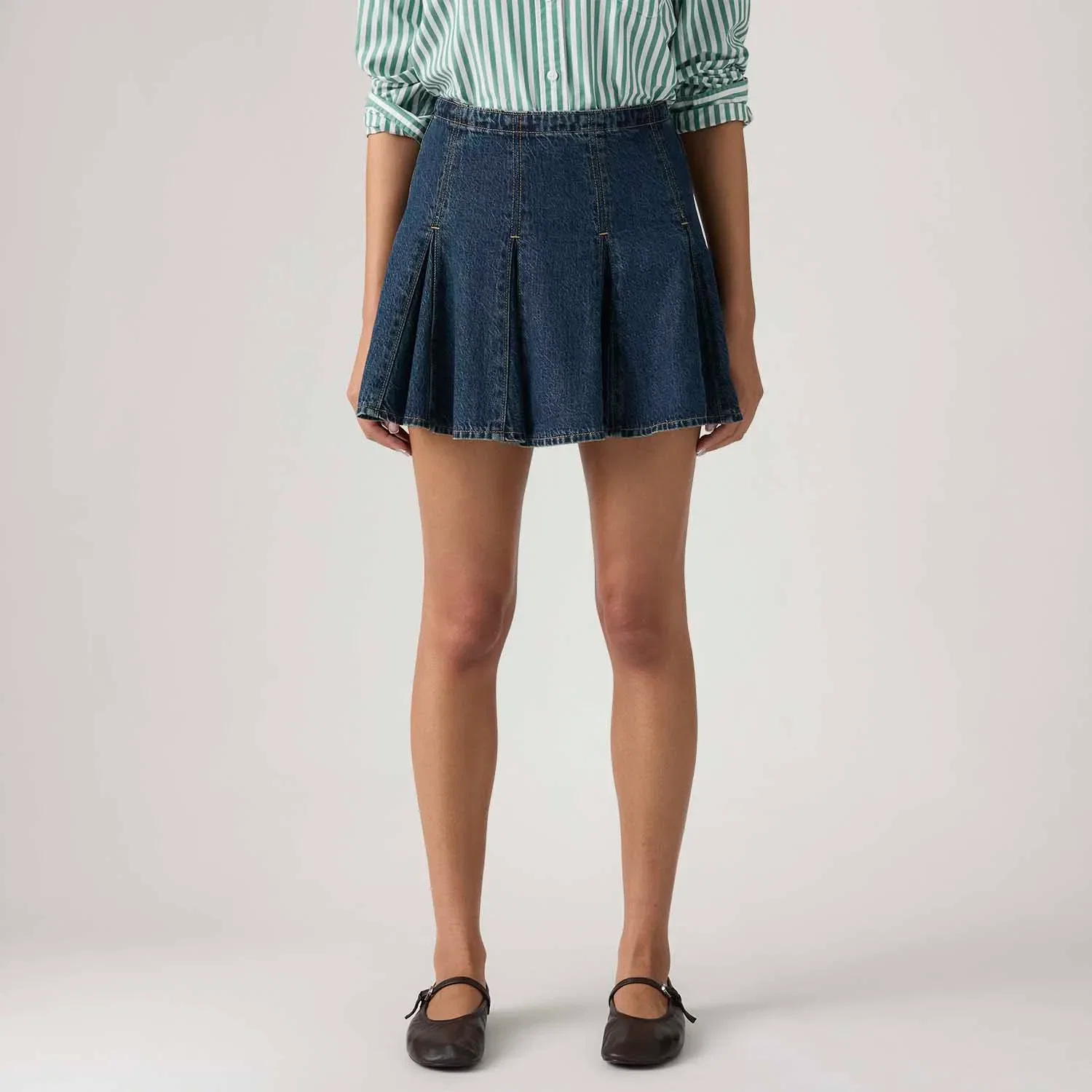 Saia Jeans Levi's® Godet Mini Lavagem Escura
