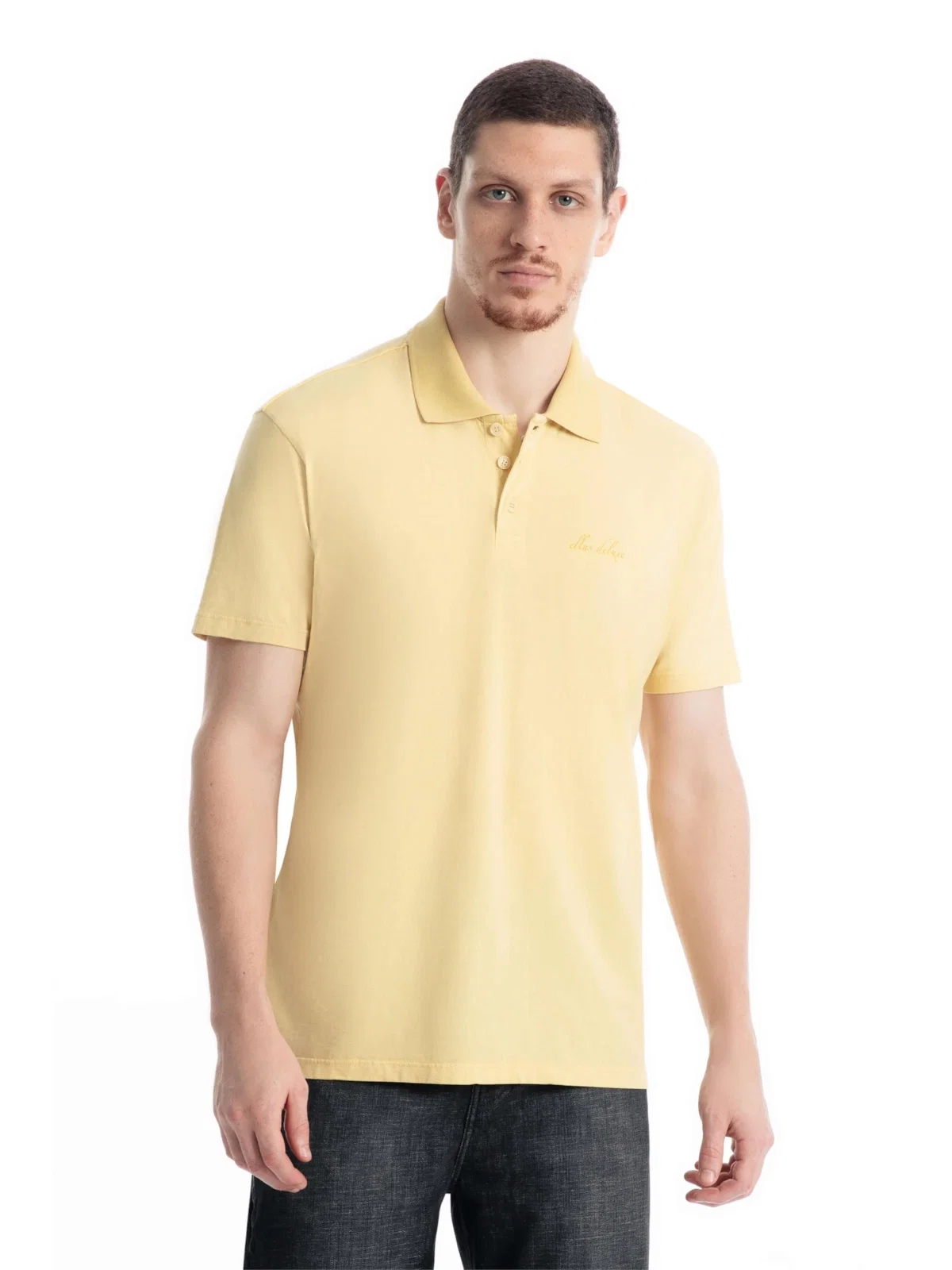Polo Cotton Flame Classic Amarelo