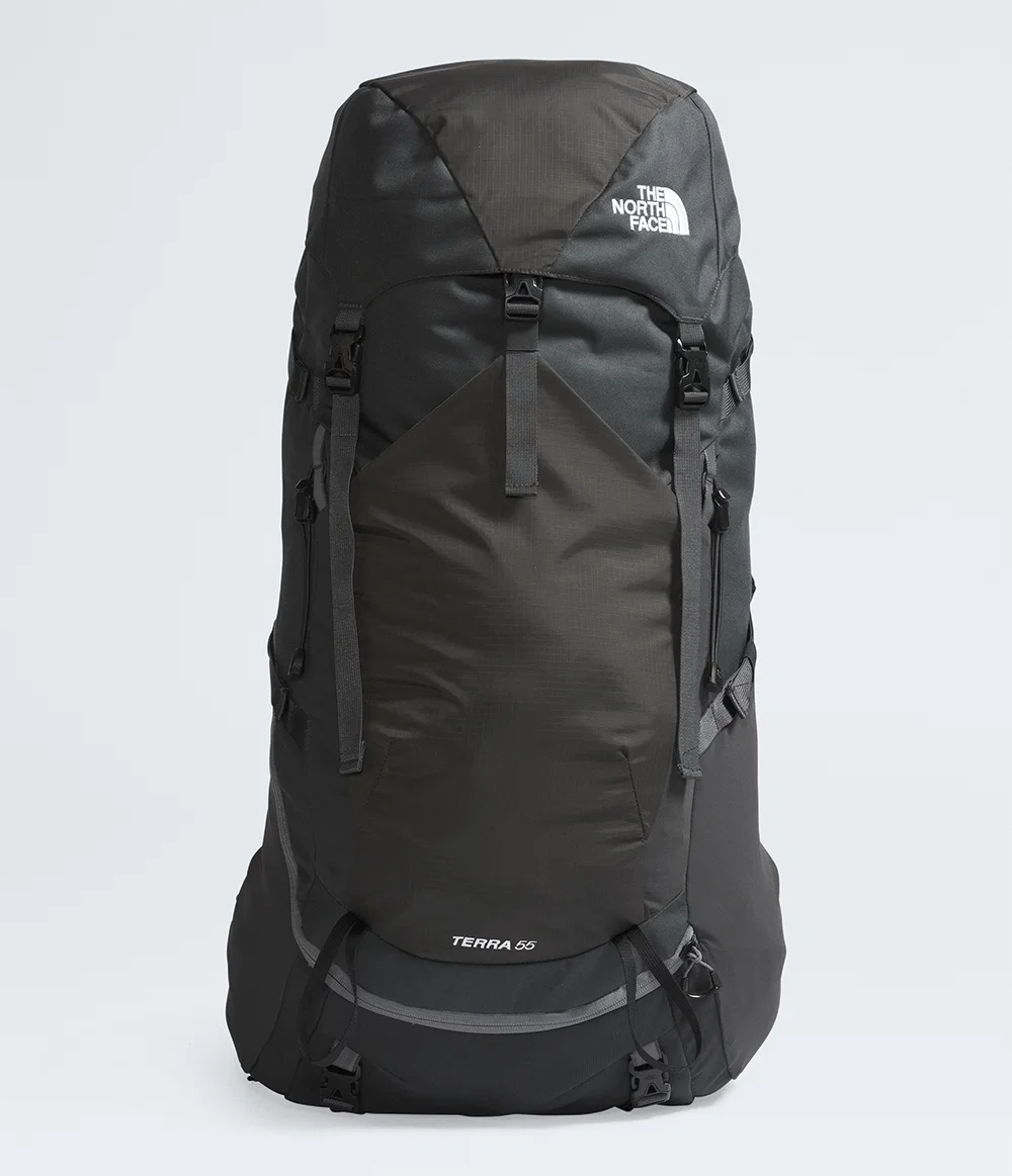 Mochila Cargueira Feminina Terra 55 Asphalt Grey / TNF Black