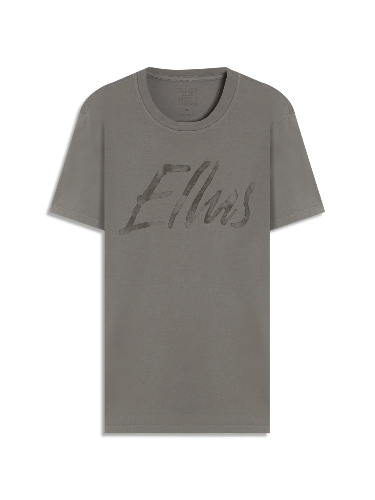 T-Shirt Cotton Fine Maxi Ellus Classic Cinza Claro — imagem 1