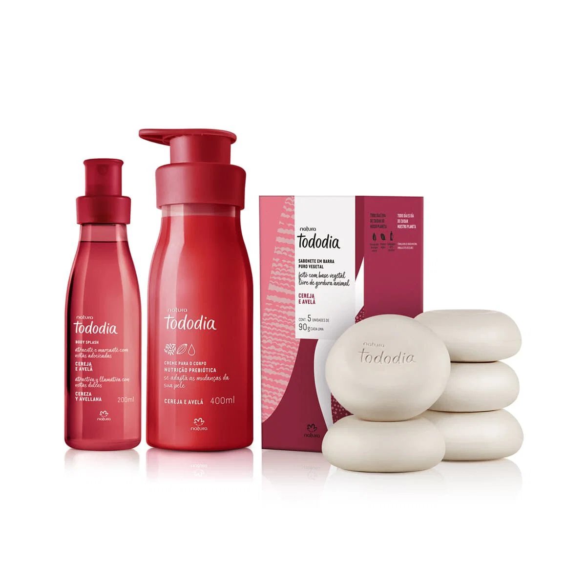 Kit Tododia Cereja e Avelã (3 produtos) — imagem 1