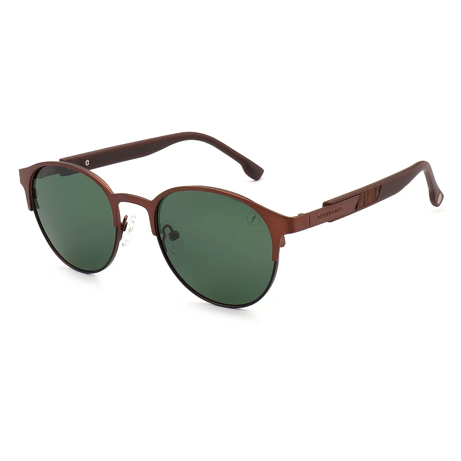Óculos de Sol Feminino Chilli Beans Redondo Polarizado Verde — imagem 1
