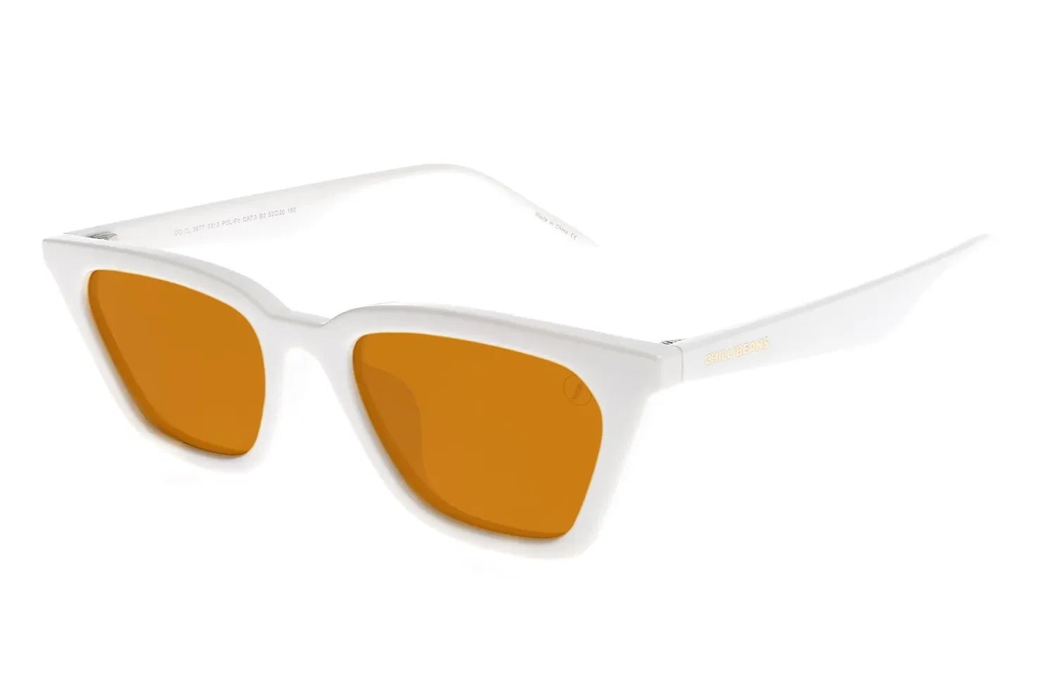 Óculos De Sol Feminino Chilli Beans Cat Fashion Branco — imagem 1