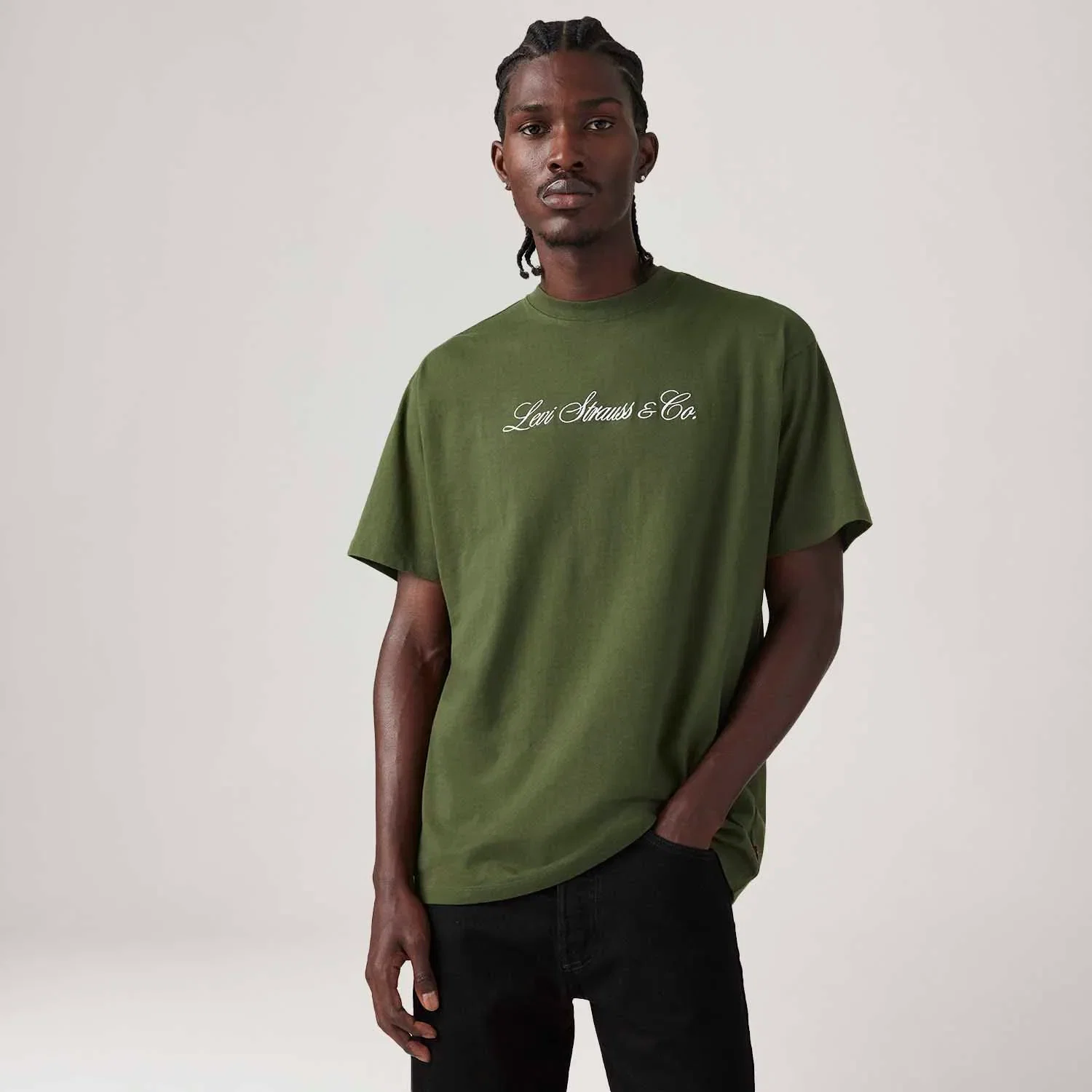 Camiseta Levi's® Vintage Graphic Tee Verde Militar Manga Curta — imagem 1