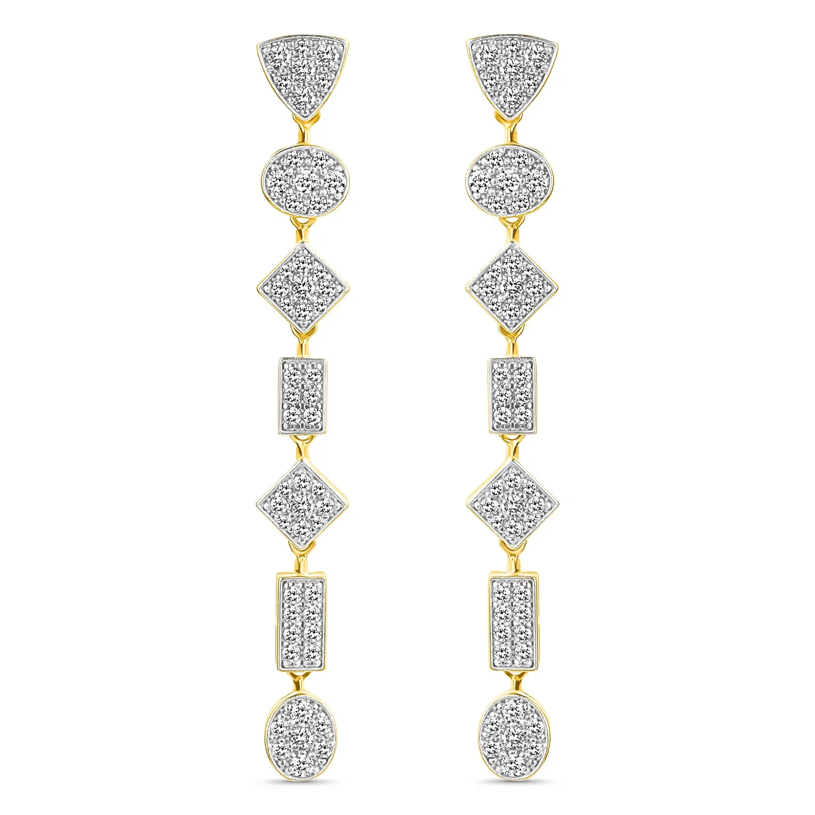 Brinco Sommet em Ouro Amarelo 18k com Diamantes 0,97 ct — imagem 1